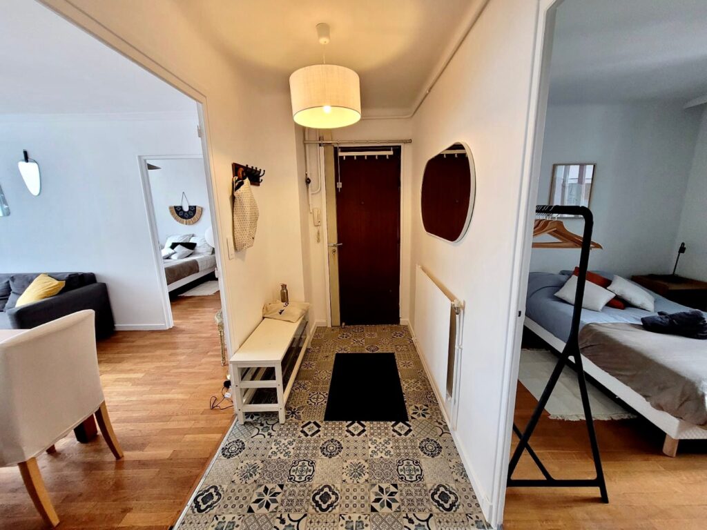 entrée aménagée par l'agenceur lyonnais