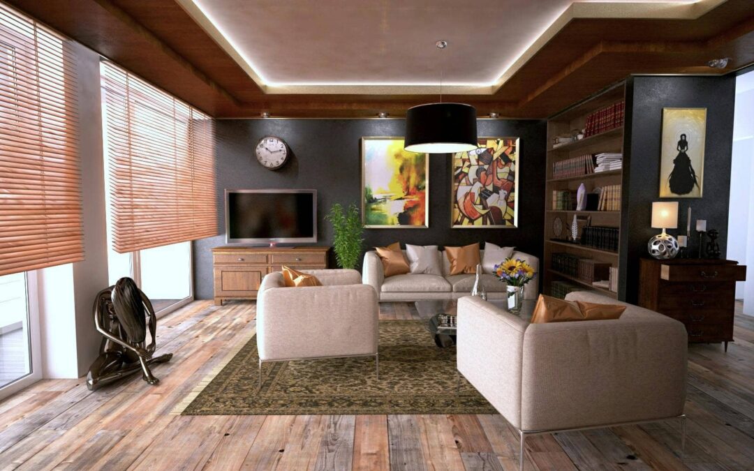 salon spacieux et meubler de manière moderne