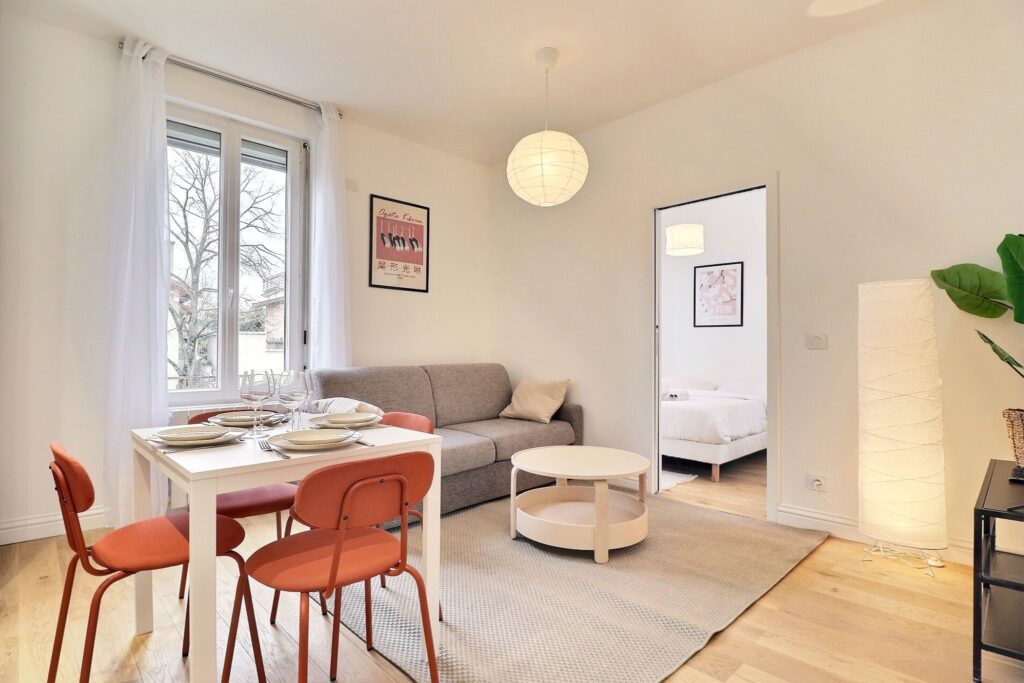 Espace de vie japonisant pour un airbnb